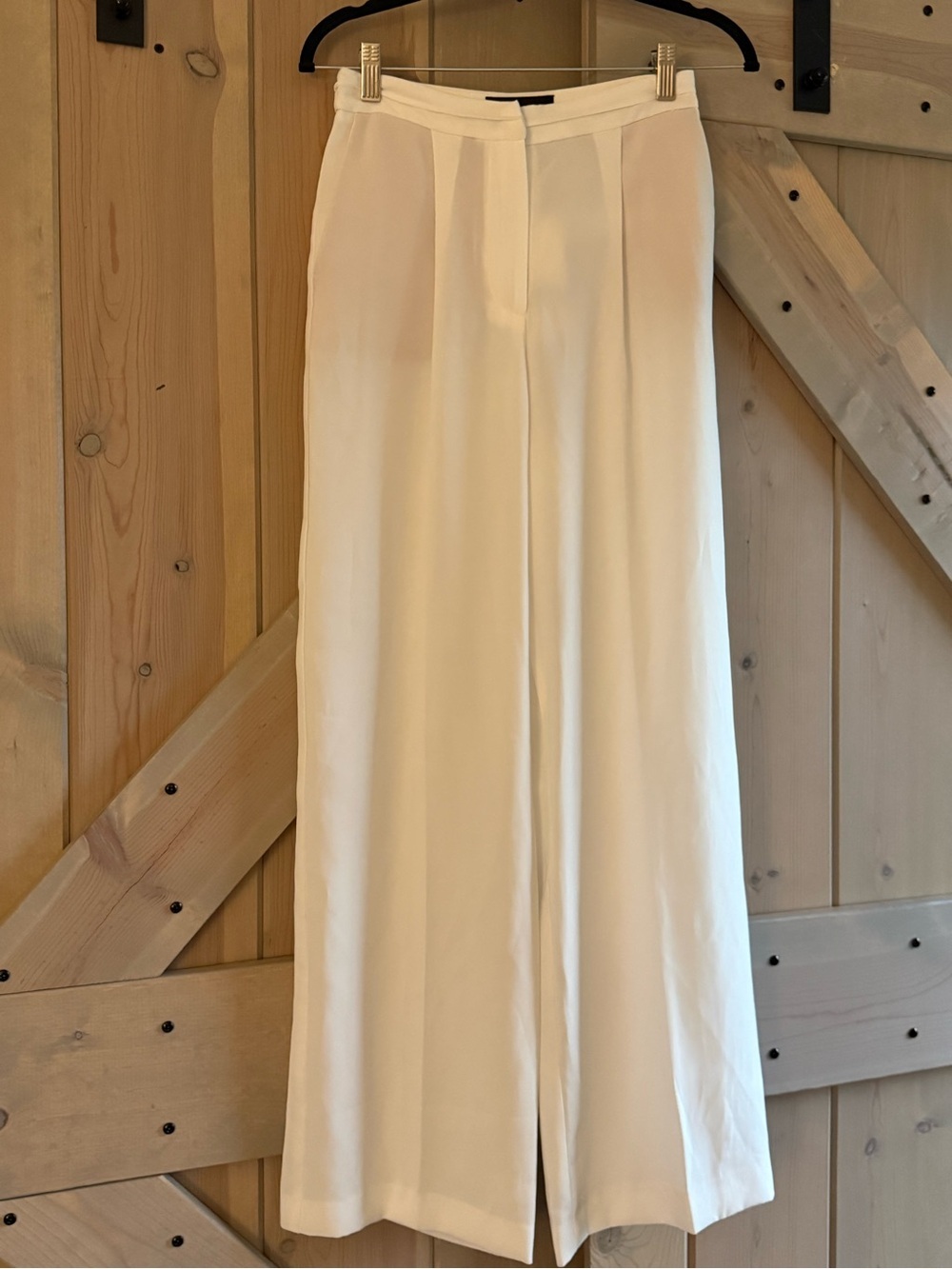 NWT Zara White Wide Leg Lightweight Pant